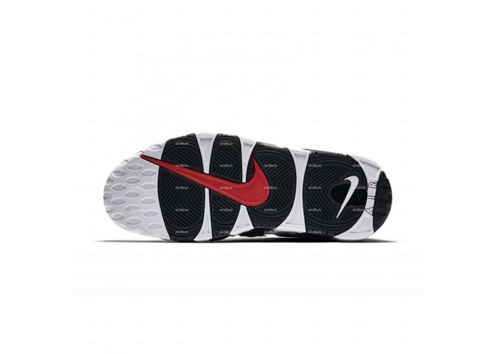 Женские кроссовки Nike Air More Uptempo (бело-черный)